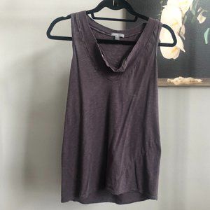 James Perse Vintage Wash Scoop Neck Tank | Sz M